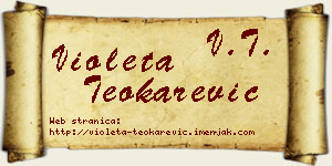 Violeta Teokarević vizit kartica